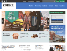 Tablet Screenshot of copfcu.com